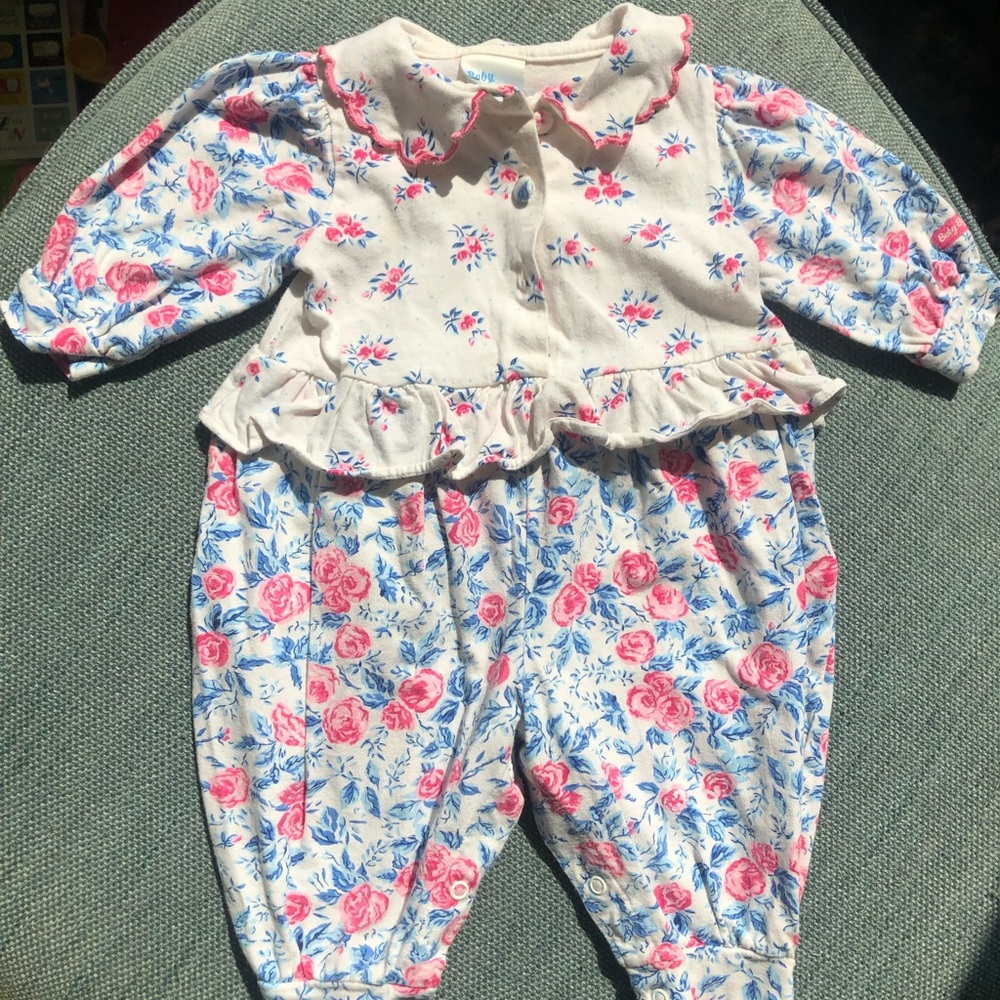 Vintage Oshkosh floral romper